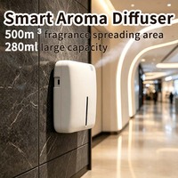 Diffuseur d'huiles essentielles sans eau Bluetooth à double fluide avec un ventilateur de diffusion puissant intégré pour une dispersion rapide des parfums.