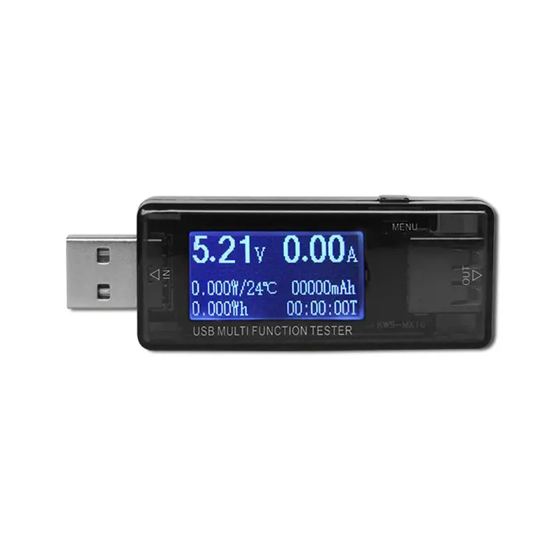 USB الجهد فاحص/ مختبر التيار الكهربائي شاحن للكشف عن قدرة البطارية تستر