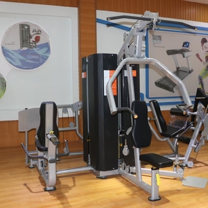 Equipo de ejercicio de gimnasio comercial de 4 estaciones de servicio pesado Máquina de fuerza multifunción para entrenamientos Premium - Product Image 1