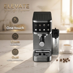 Machine à café automatique professionnelle en acier inoxydable, machine à expresso, commande numérique, cafetière électrique <span class=keywords><strong>italienne</strong></span> - Product Image 2