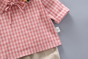 Baby Clothing Kids Brand Ladies Sets Girls Khaki Colored Jeans <b>Pants</b> Suit of China - Product Image 3