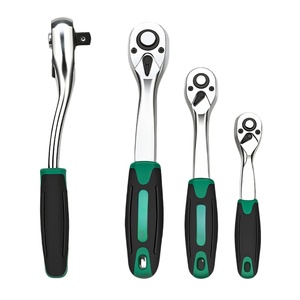 Llave de trinquete de cabeza de pera de 72 dientes con liberación rápida, llave de trinquete de dado que ahorra esfuerzo, de 1/4", 3/8", 1/2" para reparación automotriz - Product Image 1