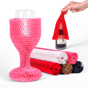 Miniature Spirit Bottles Mesh Net Glass Bottle Protectors X 10 Protective Sleeves Wine Netting Wine Bottle Covers Novelty