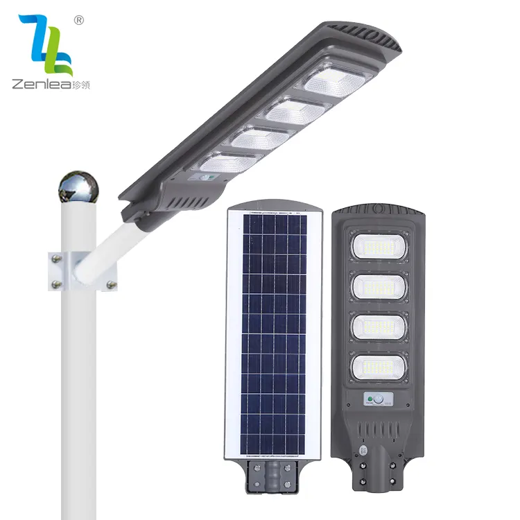 Farola Led Solar integrada todo en uno para exteriores, iluminación de jardín Ip65 impermeable Smd 30w 60w 90w 120w 150w