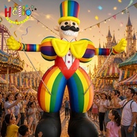 Costume de Clown Gonflable Géant Portatif pour Défilé de Carnaval