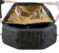 Bain à remous gonflable électrique en PVC de haute qualité avec une capacité de 550 L, design pliable portable pour 2 à 4 personnes