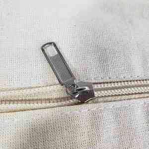 Eco Sports Fitness Outdoor Hiking With Zipper Front Pocket <b>Canvas</b> <b>Backpack</b> Recycled Cotton Drawstring Bag - Product Image 4