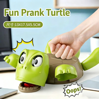 YIWUPOWER Sous-verre amusant en forme de tortue, tapis de tasse à pression, jouet de table créatif et intéressant, jouet promotionnel