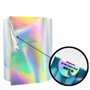 Factory Custom Die Cut Paper Holographic Transparent White A4 Fragile Eggshell Stickers
