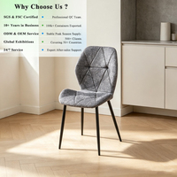 Ensemble de 6 chaises élégantes et confortables de style moderne, meubles de maison haut de gamme, chaises de salle à manger légères, OKAY Luxury Cheap