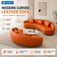 Canapé moderne en cuir PU orange, capitonné, pour discothèque, KTV, bar, salon, mobilier design orange moderne