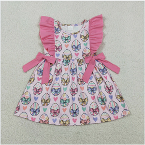 Vestido Rosa para Niña con Lazo de Conejito de Pascua GSD3537 - Product Image 1