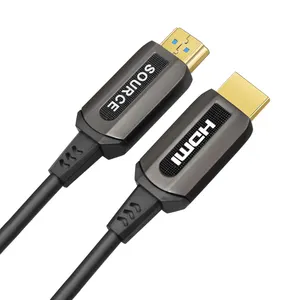 UHD 4K AOC HDMI电缆有源光缆HDMI2.0 Kabel 18gbps高速长距离视频过渡高达200M