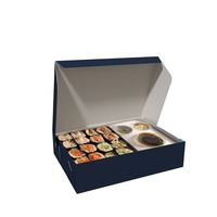 Caja de Papel Biodegradable para Envasado de Alimentos, Apta para Sushi, Sándwiches y Comida Fresca, Venta al Por Mayor