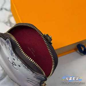 Coffrets cadeaux, porte-monnaie mignon en forme de chat, pochette à fermeture éclair en cuir avec porte-clés pour femmes et enfants, cadeaux de Noël, d'anniversaire, de mariage - Product Image 5