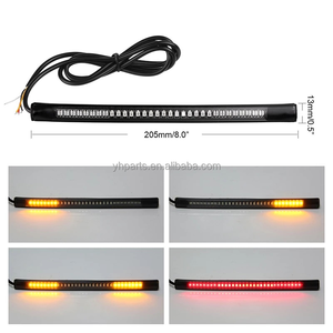MTSL-48LED 	   <span class=keywords><strong>Bande</strong></span> lumineuse pour <span class=keywords><strong>moto</strong></span>, flexible, 48 <span class=keywords><strong>LED</strong></span>, feu arrière, clignotant, double couleur, feu stop arrière - Product Image 4
