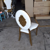 Chaises en métal bon marché d'époque, en acier inoxydable, pour banquet, fête, mariage, événements, meubles