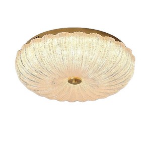 Modern <b>Ceiling</b> <b>Light</b> Led Bedroom Entryway Stainless Steel Glass Lamp Chandelier Flush Mount Lighting - Product Image 5