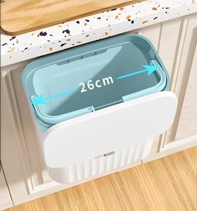 Cubo de Basura de Cocina de 9L para Montar en la Pared, Cubo de Basura Personalizado con Logotipo, Cubo de Basura Colgante de Polipropileno para el Hogar con Tapa para Armarios - Product Image 6