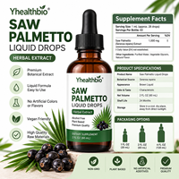 Gouttes liquides de palmier nain, extrait végétal de qualité alimentaire, gouttes liquides, OEM, marque privée, approvisionnement en vrac