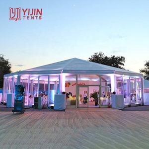 Carpa Hexagonal de PVC de 8m para Fiestas y Bodas, sin Poste Central, Estructura Hexagonal para Eventos al Aire Libre - Product Image 5