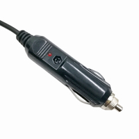 Kabel Konektor Pemantik Rokok Mobil ke DC 5.5*2.1mm Male dengan Sekring 5A 10A 15A dan LED untuk Mobil Truk Bus