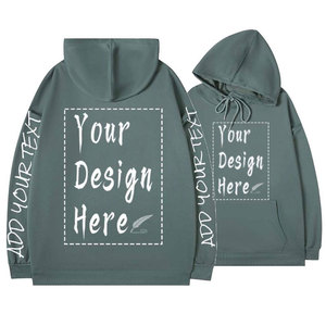 Sweat-shirts et sweats à capuche pour hommes, surdimensionnés, de haute qualité, avec logo et texte personnalisés, vente en gros à faible MOQ - Product Image 3