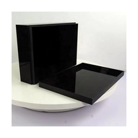 Cube en acrylique noir Riser Block pour fête Buffet Risers Square Food Display Dessert Table Display Nesting Riser Jewelry