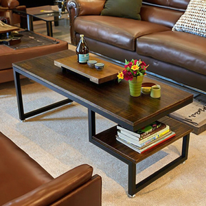 <span class=keywords><strong>Tavolino</strong></span> da Caffè in Ferro Battuto <span class=keywords><strong>Stile</strong></span> <span class=keywords><strong>Industriale</strong></span> per Uso Domestico - Product Image 4