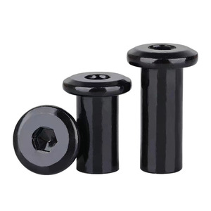 Baiguluo M6 Black Zinc Plated Internal Hex Clamp Nuts Carbon Steel High Strength <b>Fasteners</b> For Standard Applications - Product Image 1