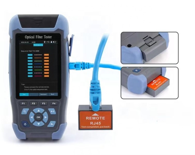 Nuevo Tipo Similar a Exfo OTDR Con De Eventos 1310/1550nm 24/22db 100KM Portatil NK3200 MINI OTDR