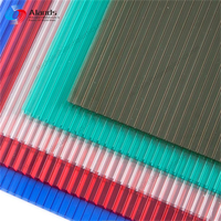 Alands sun sheets pc gaufrés sheets,polycarbonate pc hollow sheet,uv coating polycarbonate sheet serre