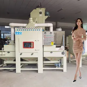 before powder spraying painting , zinc alloy treatment sanlasting equipment, hook type shot blasting machine Sanlast Equipment