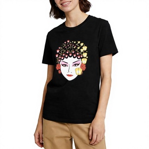 Camiseta de Manga Corta con Diseño Creativo de la Ópera de Pekín de Shanghái 259: Transpirable y Holgada, Perfecta para Conjuntos de Verano - Product Image 2