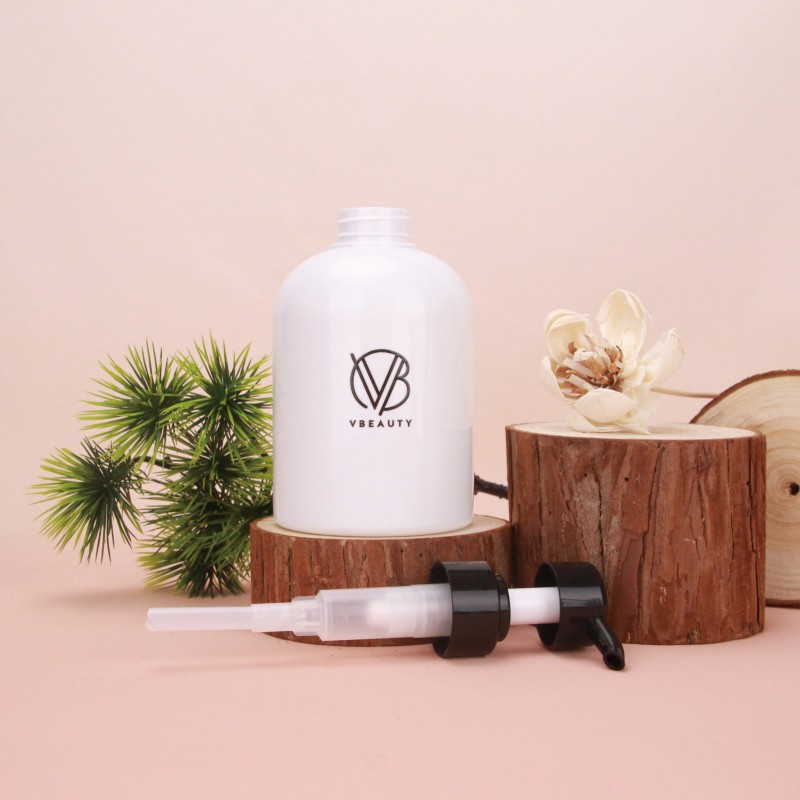 Baby Care Hdpe Plastic Pump Bottle for Lotion Soap Shampoo Bathroom Cosmetic Packaging Containers