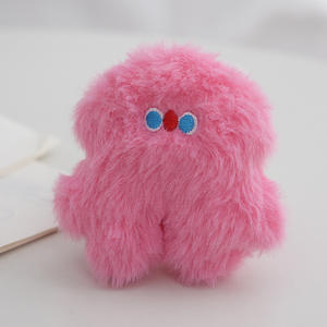 Portachiavi personalizzato per ragazze carine in peluche con animali Kawaii cartoni animati con ciondolo portachiavi con ciondolo in pelliccia sintetica giocattolo di peluche portachiavi - Product Image 2