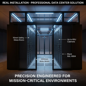 Soluzione Modulare di Contenimento Corridoio Freddo per Rack Server ad Alta Densità - Sistema di Gestione del Flusso d'Aria per Data Center a Risparmio Energetico - Product Image 6