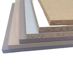 Papan partikel melamin pabrik kustom untuk lemari dan kabinet permukaan selesai