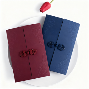 Nhà Máy Giá Trung Quốc nút kinh doanh hoạt động mở cuộc họp Phong cách Trung Quốc tùy chỉnh các tông thư mời - Product Image 1