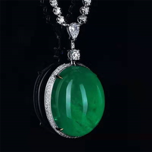 Collar SGARIT Personalizado de Oro de 18k con Esmeralda Natural Verde Intenso de 36.41ct, Nivel de Colección <span class=keywords><strong>COLUMBIA</strong></span>, para Boda o Compromiso - Product Image 2
