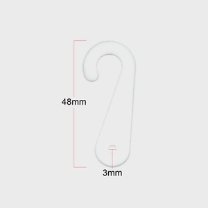 Móc Treo Đồ Lót Hình Chữ <span class=keywords><strong>J</strong></span> Bằng Nhựa Móc Treo Tất Tất Quần Tất Đồ Chơi Swatch Hiển Thị Mẫu Treo Móc Nhựa Trong Suốt - Product Image 2