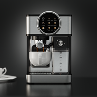 Machine à café expresso électrique programmable professionnelle OEM, fabriquée en Italie, pour usage domestique, avec mousseur à lait automatique à froid