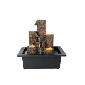 Fontaine en polyrésine avec bougeoir Relax intérieur de table petite fontaine d'eau de jardin décorative - Product Image 2