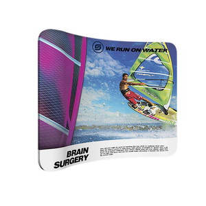 Tùy chỉnh thiết kế đường cong căng thẳng vải hiển thị Backdrop triển lãm thương mại biểu ngữ đứng cá nhân - Product Image 2