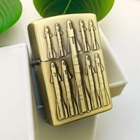 Briquet à cigarettes en métal pour fabricants, avec relief tridimensionnel motif missile, coupe-vent, au kérosène, pour cigares et cigarettes