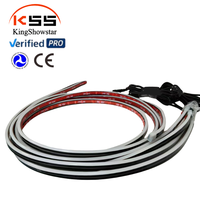 Kingshowstar Bande lumineuse LED RGB 12V pour capot, flexible, DRL, étanche IP68, dynamique, nouvelle, universelle pour voiture, camion, SUV