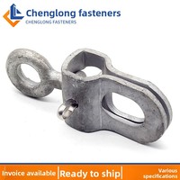 Plaque de suspension à tête de bol chinoise pour matériel de ligne électrique W-7A/WS-7 en acier titane, connexion simple et double liaison
