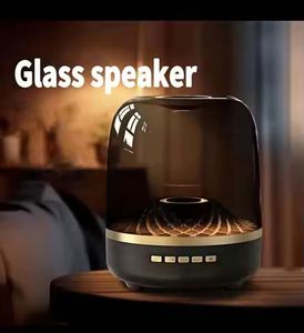 4th Generation Mini Desktop Subwoofer Black Gold Glazed Glass Battery Audio Home Use Charging Wireless Music Speaker - Product Image 6