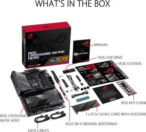 Carte mère R-ROG CROSSHAIR X670E HE-RO neuve, socket AM5, compatible avec les processeurs AMD 7000, DDR5, carte mère <span class=keywords><strong>de</strong></span> jeu pour PC en <span class=keywords><strong>stock</strong></span> - Product Image 6