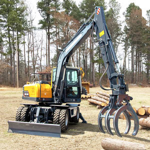 Excavatrice à roues moyennes de <span class=keywords><strong>8</strong></span> <span class=keywords><strong>tonnes</strong></span> HW80L Moteur Yuchai Performant avec système hydraulique importé Prix d'usine Garantie de 2 ans - Product Image 4